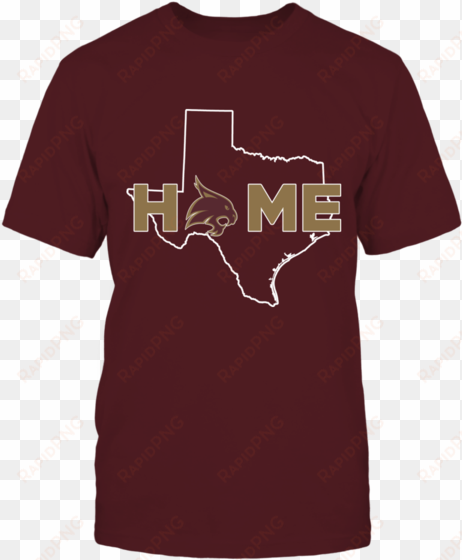 home with state outline texas state bobcats shirt - camiseta lebron james nike