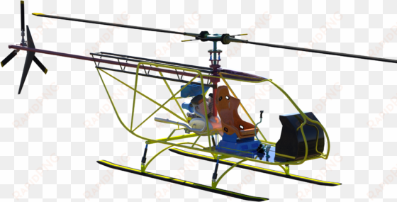 Homemade One-man Helicopter - Home Made Helicopter Png Hd transparent png image