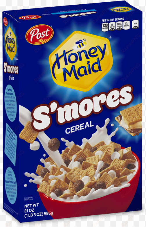 honey maid s'mores cereal - post honey maid s(')mores cereal 12.25 oz. box