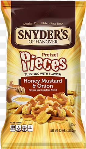 honey mustard & onion - snyder's honey mustard onion pretzel pieces