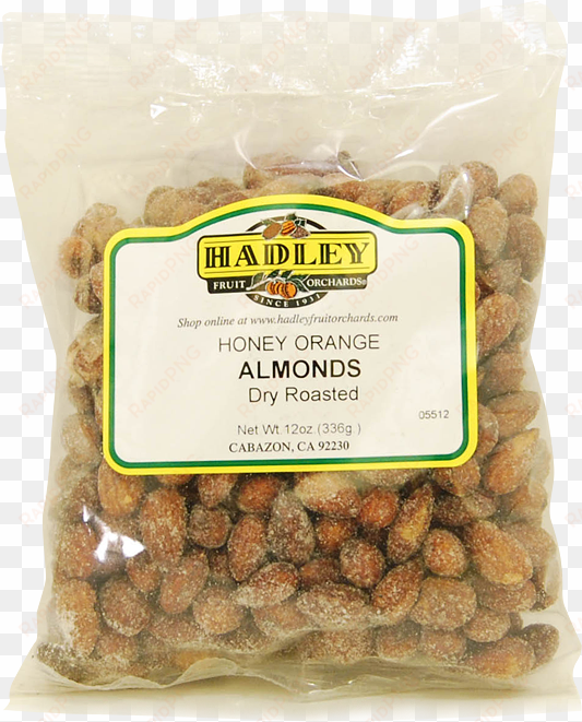 honey orange almonds, dry roasted - hadley fruit orchards