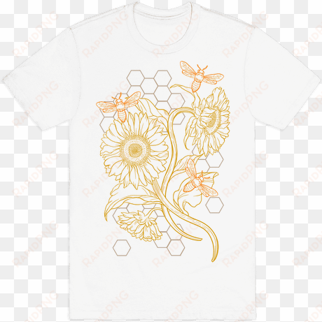 honeybees & sunflowers mens t-shirt - artist