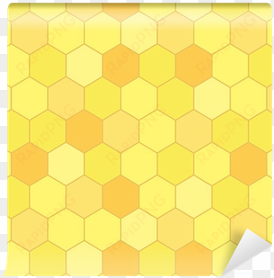 honeycomb seamless pattern, vector wall mural • pixers® - motif