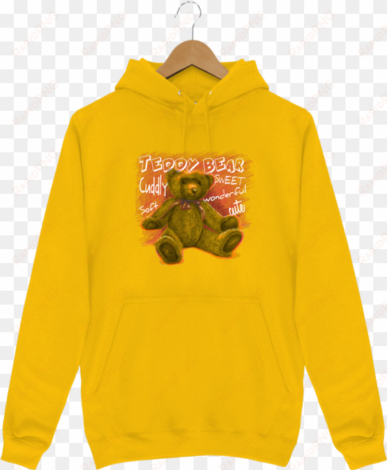 hoodie men teddy bear by maza - sweatshirt