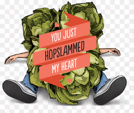 hopslammed heart - mindysbeergear bell's hopslam wrist cuff with hops