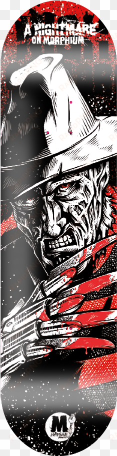 Horror Series Freddy Krueger - Morphium Deck Freddy, Red, 8.125 transparent png image