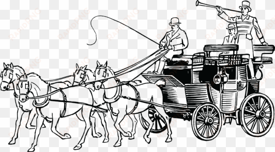 Horse And Carriage Collection Free Of A - Horse Drawn Carriage Clipart transparent png image