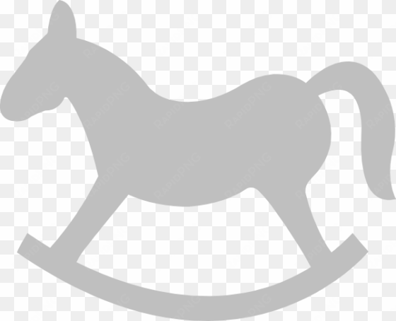 horse clipart grey - rocking horse vector png