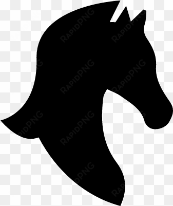 horse head side view variant vector - horse