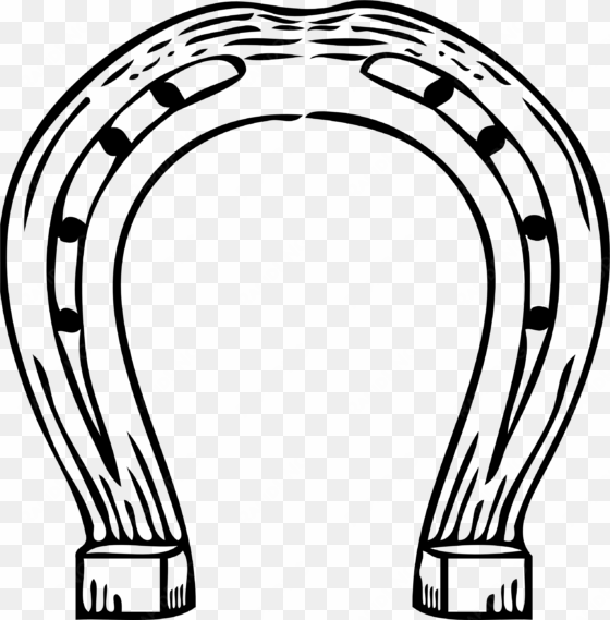 horseshoe drawing - clipart library - horseshoe clipart black and white
