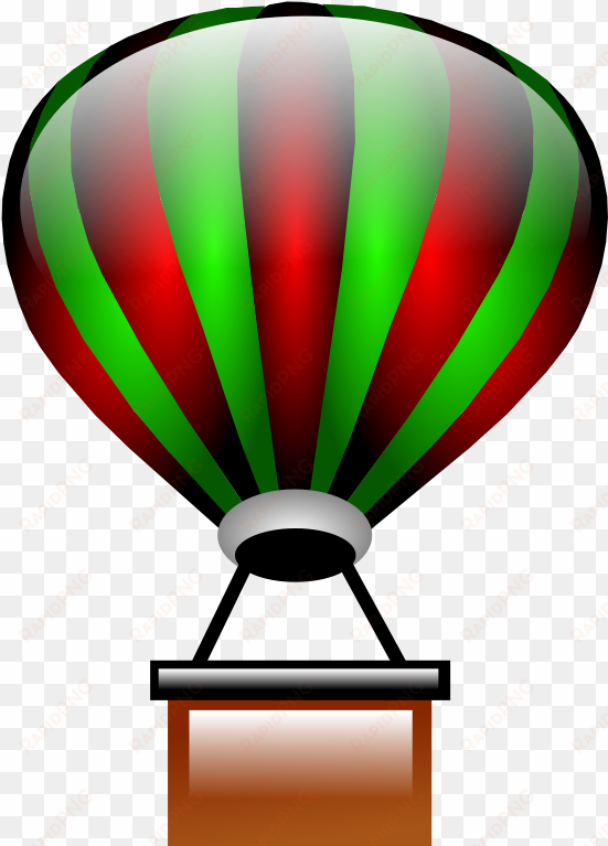 Hot Air Balloon Clip Art Png - Red And Green Hot Air Balloon transparent png image