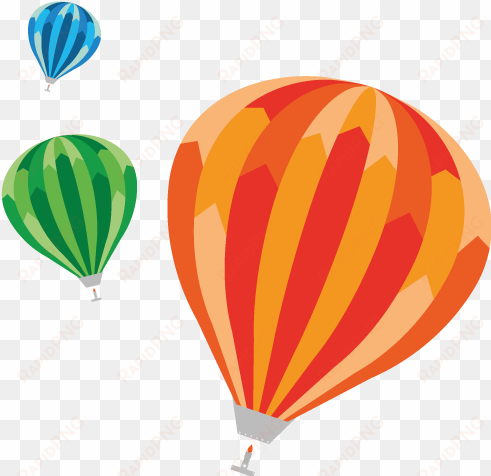 hot air balloon clipart orange - small air balloon clipart