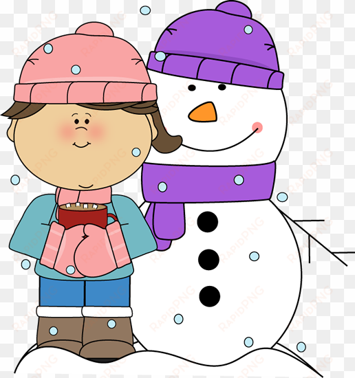 hot chocolate clipart cute winter - disguise a snowman