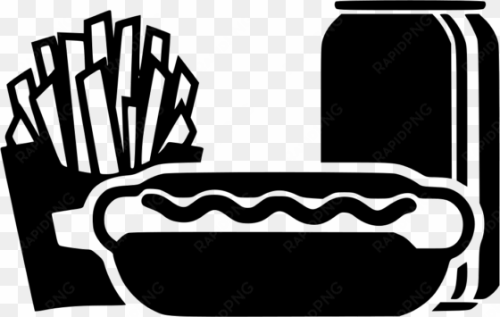 hot dog sausage soda can french fries svg png icon - french fries icon transparent