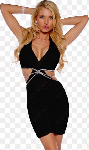 Hot Hollywood Dresses - Sexy Cross Strap Dress transparent png image
