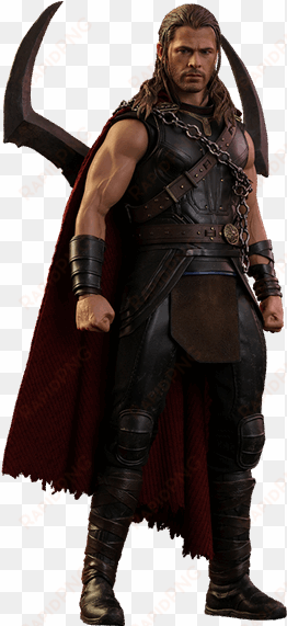 hot toys roadworn thor sixth scale figure - thor ragnarok roadworn thor