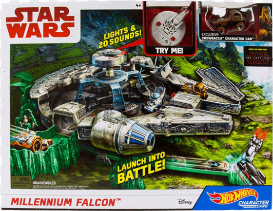 hot wheels star wars millennium falcon playset