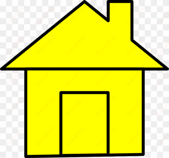 house clipart yellow - yellow house clip art