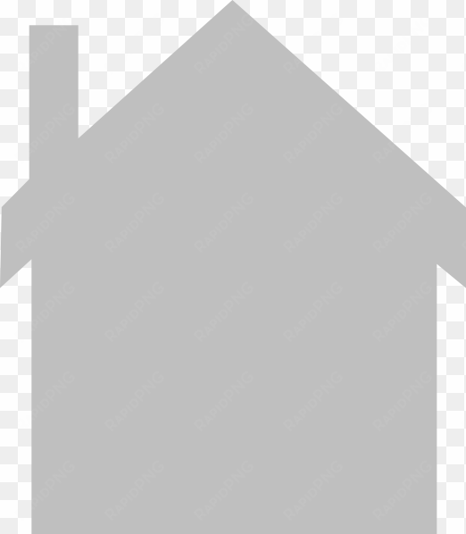 House Final Gray Clip Art - Grey House Outline transparent png image