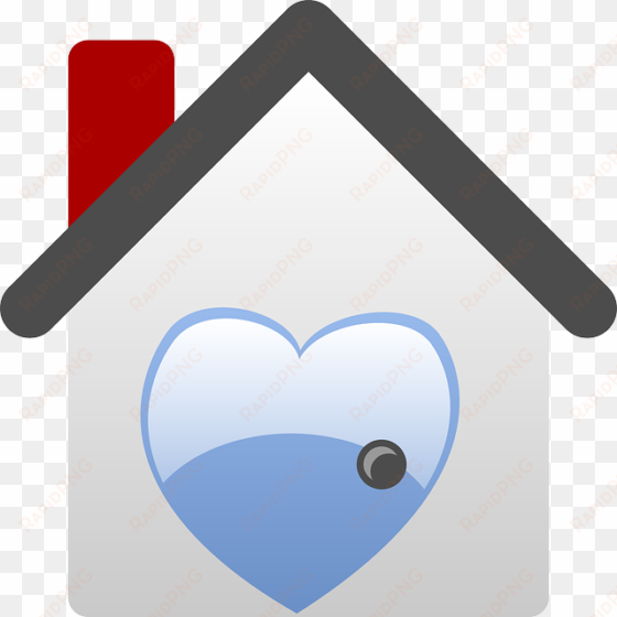 house, home, icon, heart, love, houses, estate, real - house of love clipart