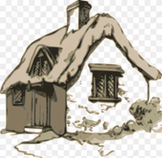 house, old, gray, home, small, outline, drawing, white - cottage clipart