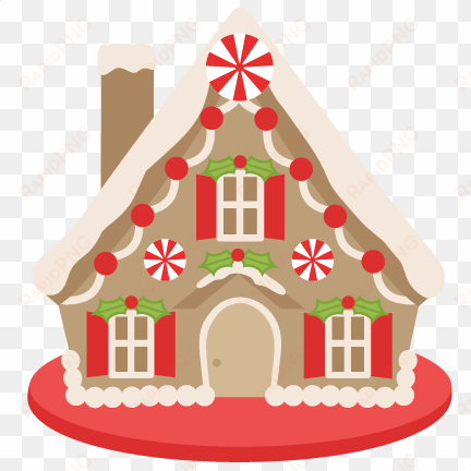 house scrapbook clip art christmas cut outs for cricut - gingerbread house building rules