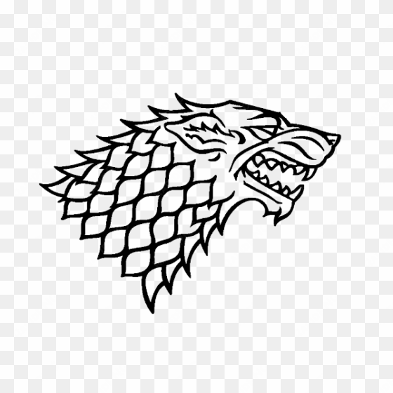 house stark of thrones - game of thrones direwolves logo