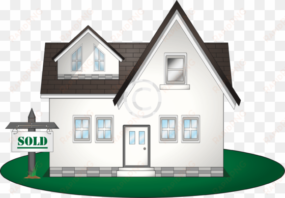 house with sold sign - portable network graphics