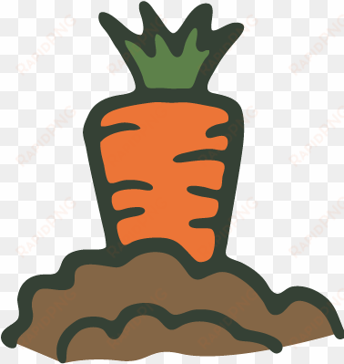 houses clipart carrot - cartoon carrot in ground