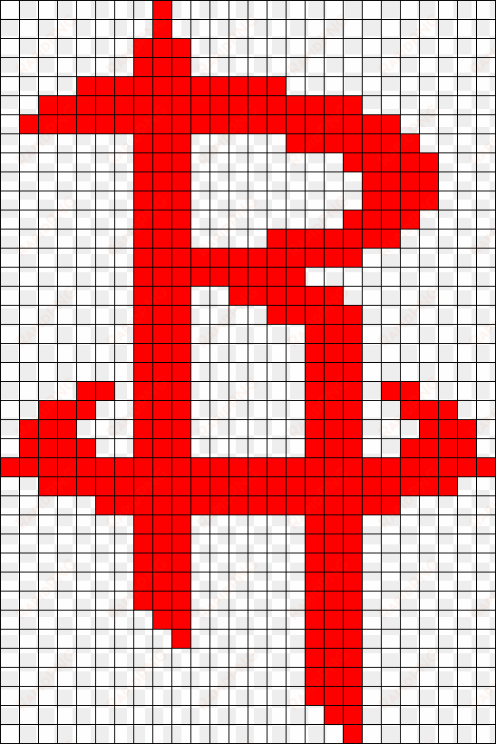 houston rockets logo perler perler bead pattern / bead - pixel art houston rockets