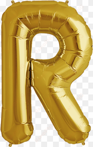 How Much Are Letter Balloons 34quot Gold Letter R Foil - Gold Letter R Balloon transparent png image