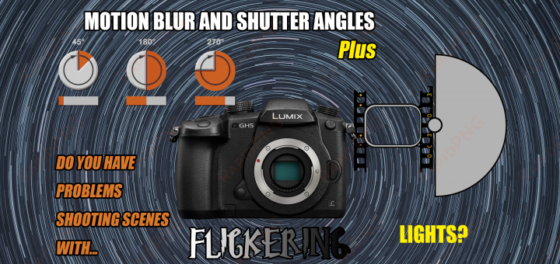 how to achieve gh5 flicker free settings using shuttle - panasonic lumix gh5 4k mirrorless camera w/ 45-150mm