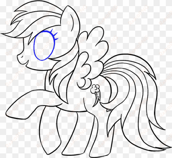 how to draw a my little pony - rainbow dash
