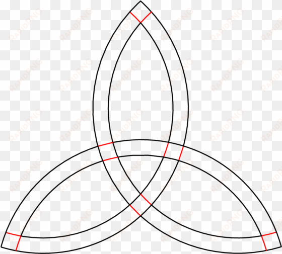 how to draw a trinity celtic knot level 1 step - drawing