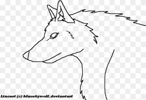 how to draw a wolf head side view - drawing