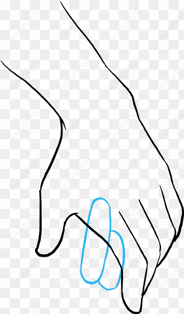 how to draw holding hands - drawing