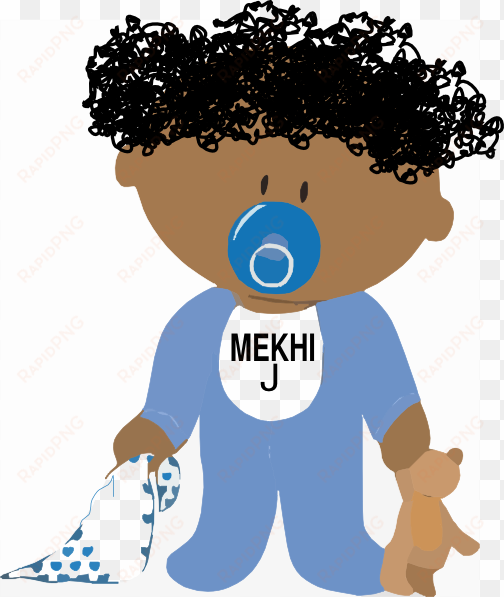 how to set use african-american baby boy svg vector