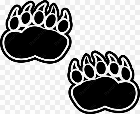 how to set use bear footprints clipart