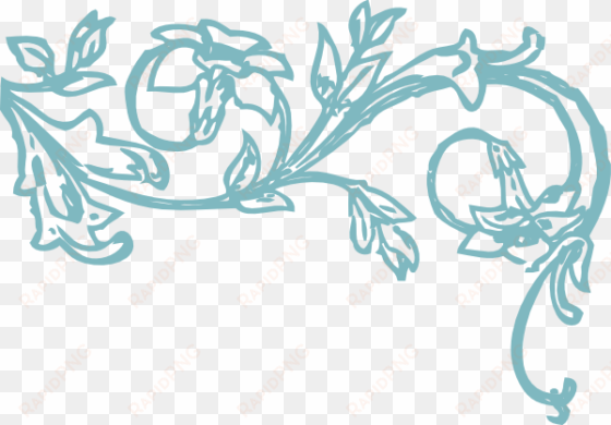 how to set use blue vine flowers clipart