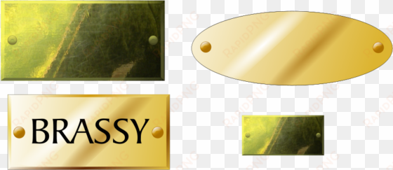 how to set use brass plaques, tags clipart
