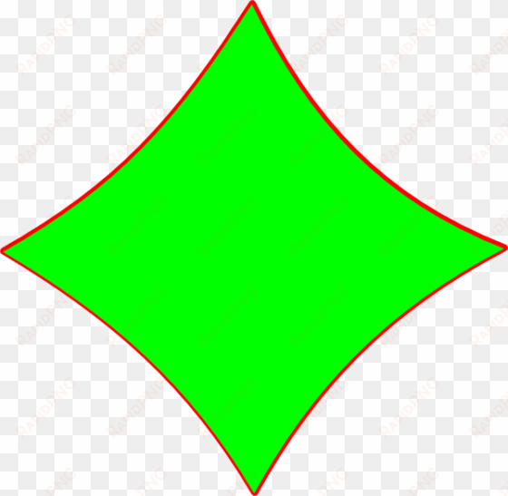 how to set use bright green diamond shape clipart