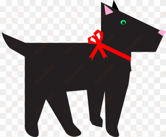how to set use dog with red bow svg vector