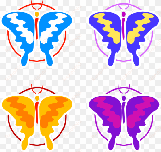 how to set use four butterflies svg vector
