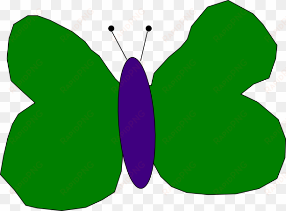 how to set use green and purple butterfly clipart