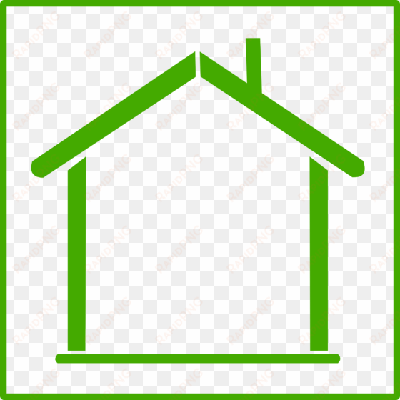 how to set use green home icon clipart