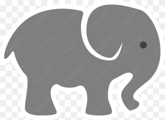 how to set use grey baby elephant clipart
