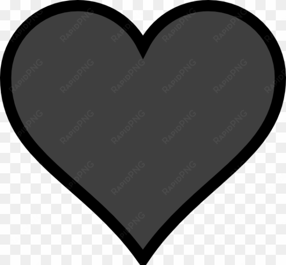 how to set use grey heart black outline clipart