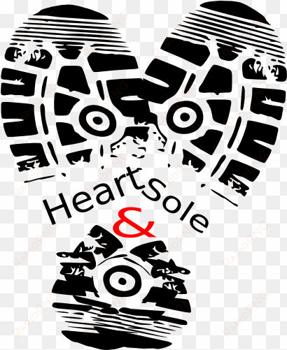 how to set use heart sole shoe clipart