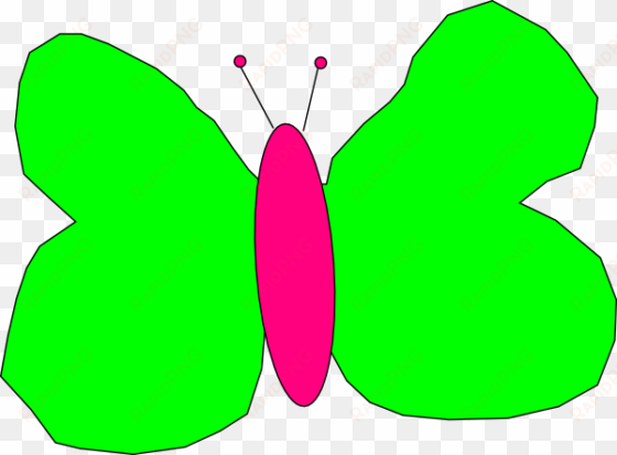 how to set use lime green and pink butterfly clipart