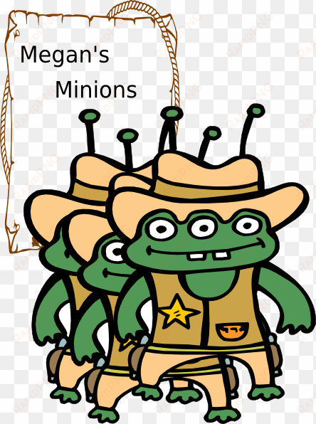 how to set use megans minions back clipart